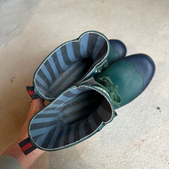 Tommy Hilfiger Renegade Ankle Rain Boots Green/Blue Womens size 6. EUC - Picture 12 of 12